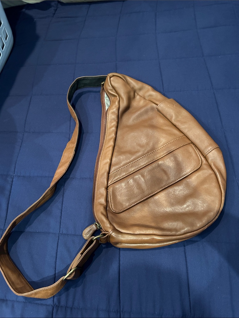 Ameribag Brown Leather Shoulder Sling Bag